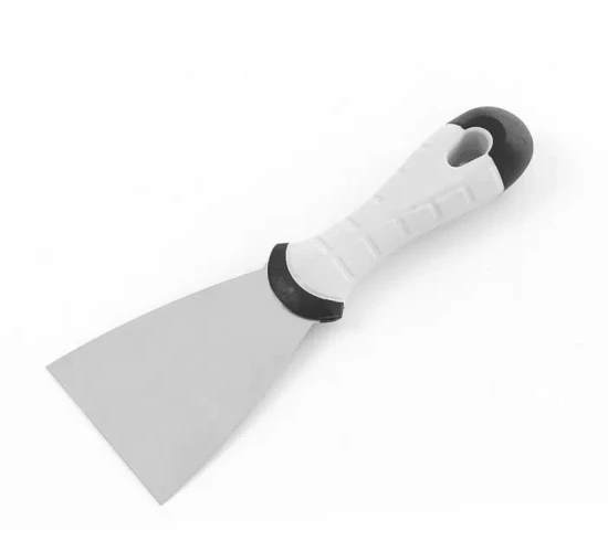 Spatulă cu mâner din cauciuc alb 120mm